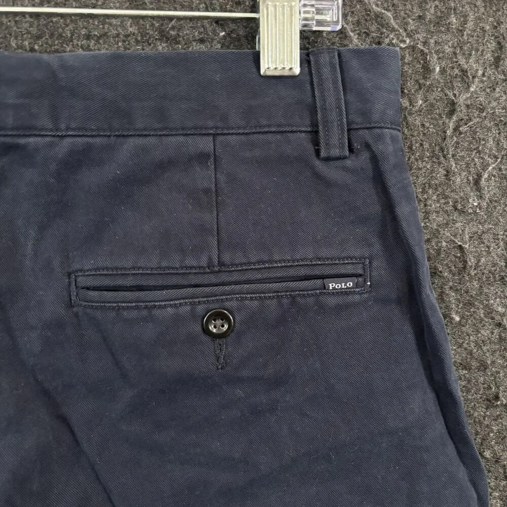 Polo Ralph Lauren Pants Men's 30x32 Navy Blue Classic Fit Chino Casual Preppy